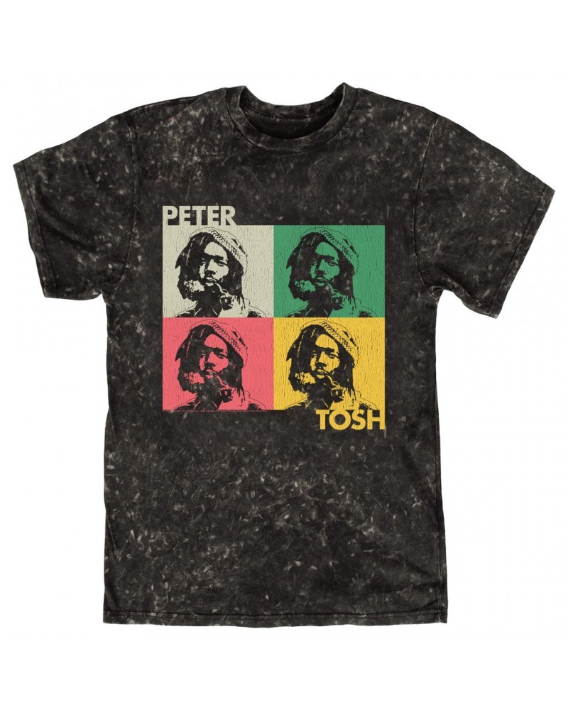 Peter Tosh T-shirt | Rasta Pop Art Mineral Wash Shirt $12.58 Shirts