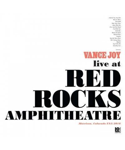 Vance Joy Live at Red Rocks Amphitheatre Vinyl Record $22.60 Vinyl