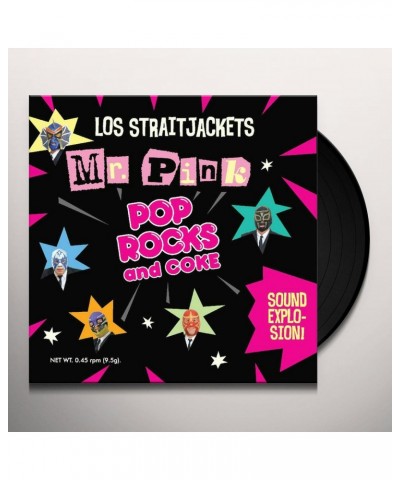 Los Straitjackets MR PINK B/W POP ROCKS Vinyl Record $6.86 Vinyl