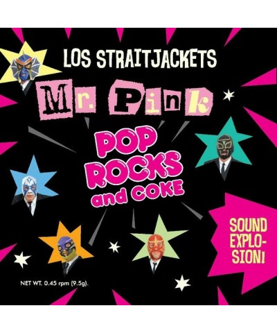 Los Straitjackets MR PINK B/W POP ROCKS Vinyl Record $6.86 Vinyl