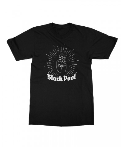 Black Pool Seeing Hand T-Shirt $12.25 Shirts