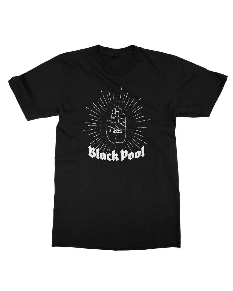 Black Pool Seeing Hand T-Shirt $12.25 Shirts