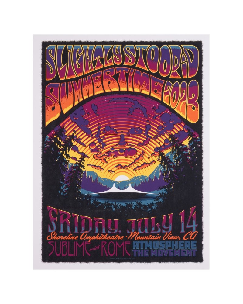 Slightly Stoopid 7/14/23 Mountain View CA Show Poster by Bill Green $14.00 Decor