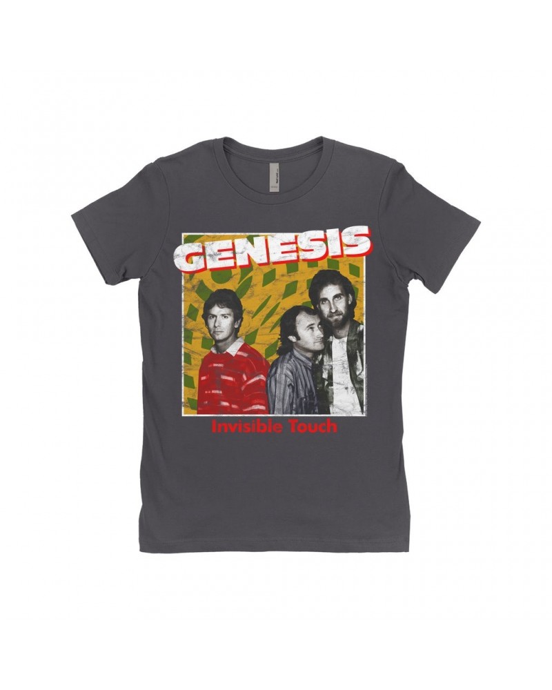 Genesis Ladies' Boyfriend T-Shirt | Invisible Touch Throwback Poster Distressed Shirt $8.98 Shirts