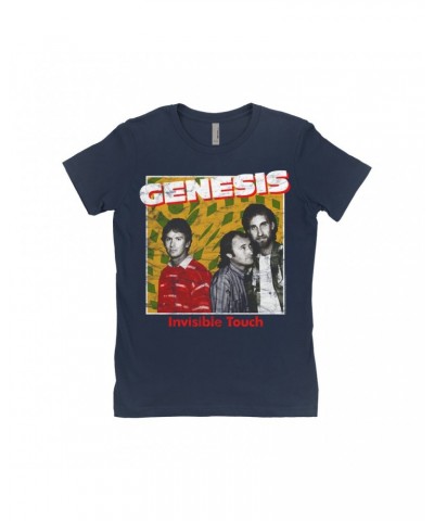 Genesis Ladies' Boyfriend T-Shirt | Invisible Touch Throwback Poster Distressed Shirt $8.98 Shirts