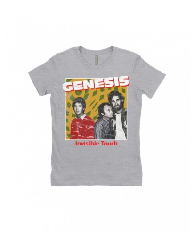 Genesis Ladies' Boyfriend T-Shirt | Invisible Touch Throwback Poster Distressed Shirt $8.98 Shirts