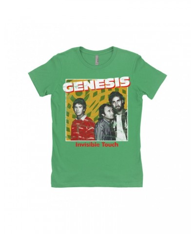 Genesis Ladies' Boyfriend T-Shirt | Invisible Touch Throwback Poster Distressed Shirt $8.98 Shirts