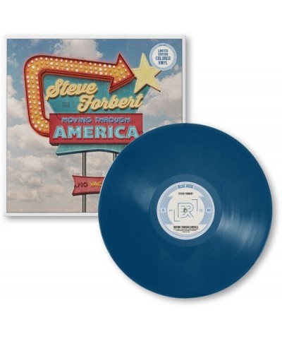 Steve Forbert MOVING THROUGH AMERICA Vinyl Record - Blue Vinyl $6.88 Vinyl