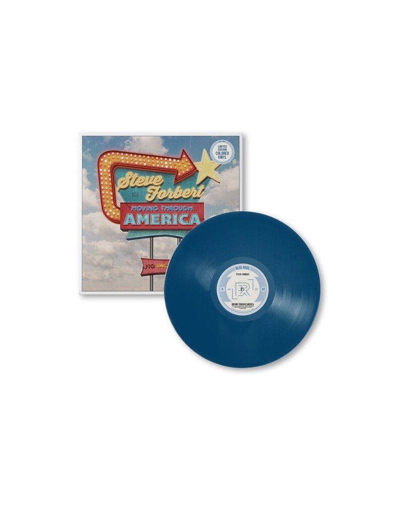 Steve Forbert MOVING THROUGH AMERICA Vinyl Record - Blue Vinyl $6.88 Vinyl