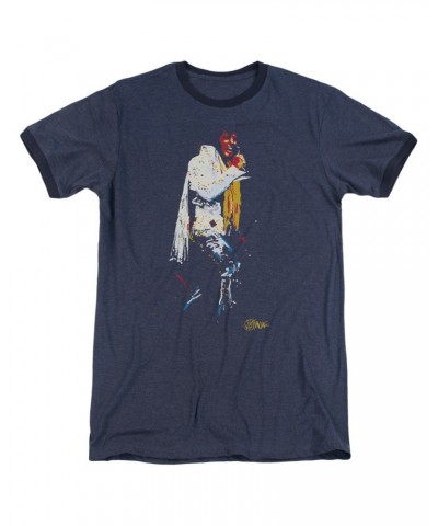 Elvis Presley Shirt | YELLOW SCARF Premium Ringer Tee $8.36 Shirts