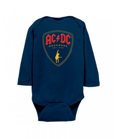 AC/DC Long Sleeve Bodysuit | Rockware Est. 1973 Emblem Bodysuit $12.72 Shirts