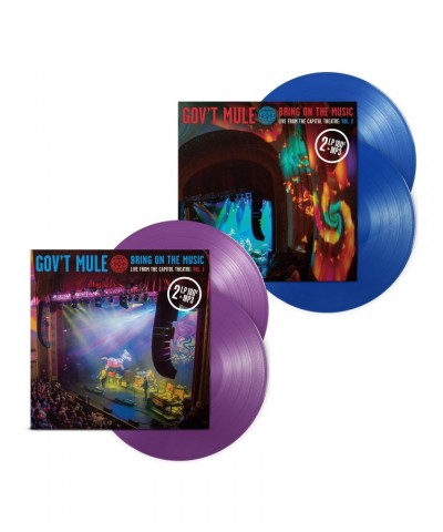 Gov't Mule 4-LP Purple & Blue Vinyl Bundle: Bring On The Music / Live at The Capitol Theatre $19.80 Vinyl