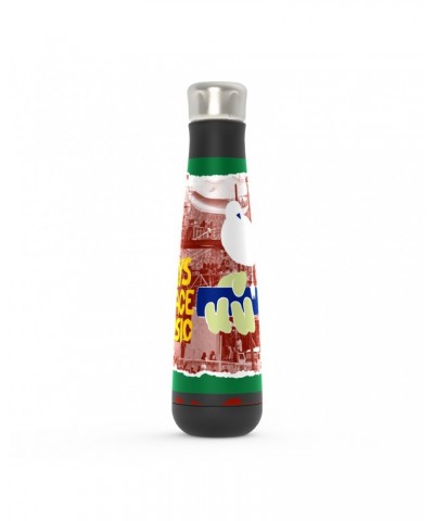 Woodstock Peristyle Water Bottle | Red Green 3 Days Of Peace Structure Design Water Bottle $11.16 Drinkware