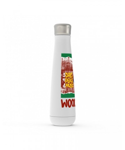 Woodstock Peristyle Water Bottle | Red Green 3 Days Of Peace Structure Design Water Bottle $11.16 Drinkware