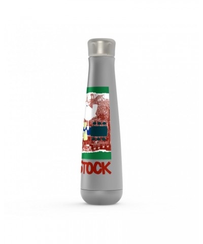 Woodstock Peristyle Water Bottle | Red Green 3 Days Of Peace Structure Design Water Bottle $11.16 Drinkware