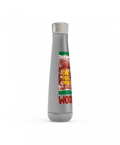 Woodstock Peristyle Water Bottle | Red Green 3 Days Of Peace Structure Design Water Bottle $11.16 Drinkware