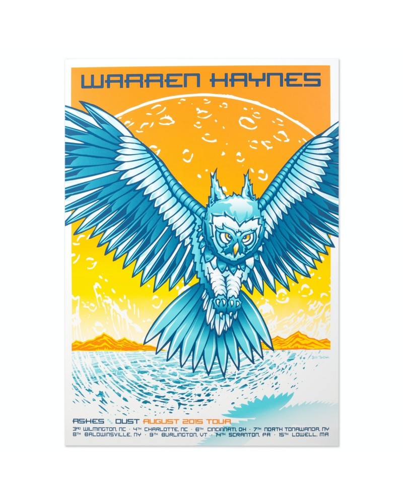 Warren Haynes August 2015 Tour Poster $4.95 Decor